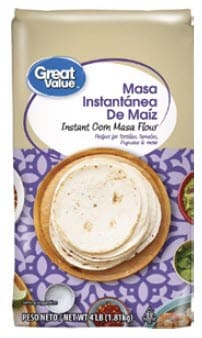 Great Value brand corn masa