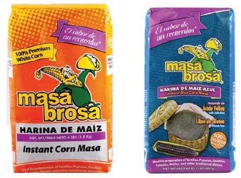 Masa Brosa brand corn masa and cornmeal