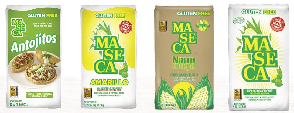 Maseca brand Antojitos, Amarillo, Nixta, or Tradicional