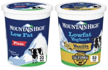 Mountain High brand Lowfat yogurt