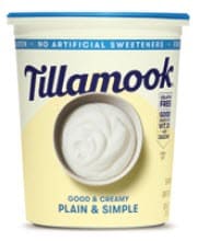 Tillamook brand yogurt