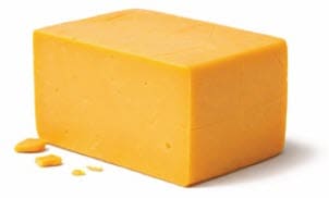 Cheddar cheese block