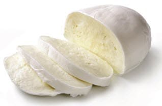 Mozzarella cheese block