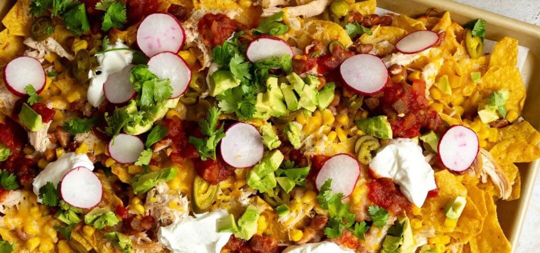 Weeknight Rotisserie Chicken & Loaded Veggie Nachos