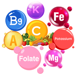 Various vitamins and minerals